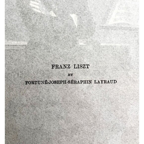 Franz Liszt Composer Portrait Photo Gravure Victorian 1894 Art Layraud DWS11 - Picture 3 of 3